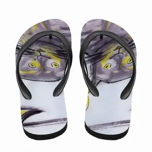 Men Cat Or Cat At Night Flip Flop Slippers