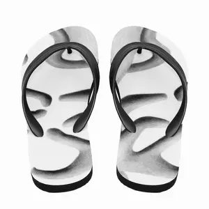 Men Amorphous Shapes Flip Flop Slippers