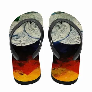 Men Two Heads And Spectral Landscape (Preliminary Stage) Flip Flop Slippers