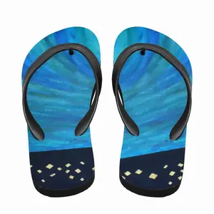 Men Red Ball Flip Flop Slippers