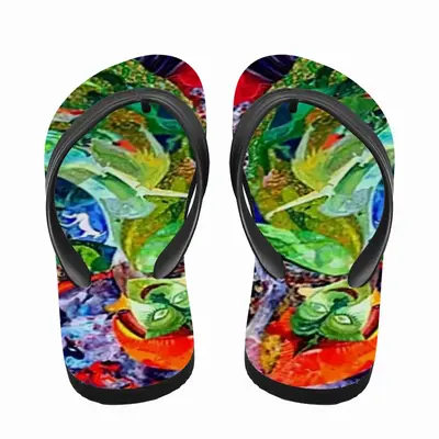 Men Frida Green Flip Flop Slippers