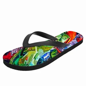 Men Frida Green Flip Flop Slippers