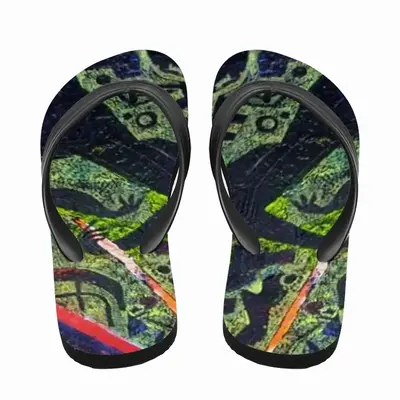 Men Minute Hand Fragment B Flip Flop Slippers