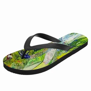 Men Minute Hand Fragment N Flip Flop Slippers