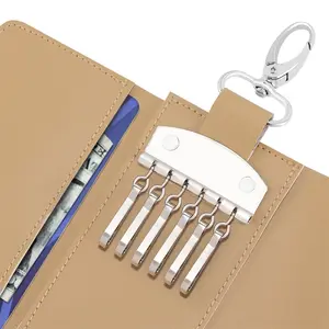 Calendar Page Leather Key Bag