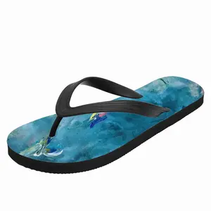 Men Flying Over #6 Flip Flop Slippers