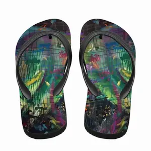 Men Tropical Rainforest Flip Flop Slippers