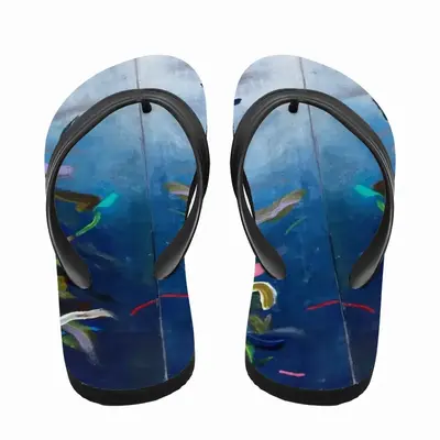 Men Flying #4 Flip Flop Slippers