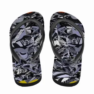 Men News Shinbun (Newspaper) Flip Flop Slippers