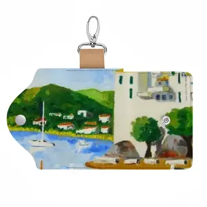 Cadaques (Spain) Leather Key Bag