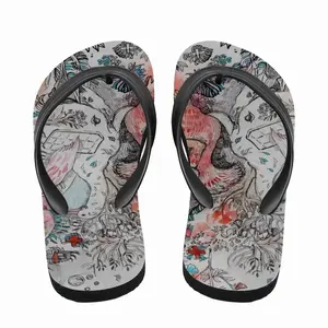 Men Squirrel Tale Flip Flop Slippers