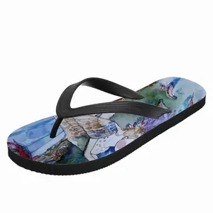 Men Bird And Pray Flip Flop Slippers