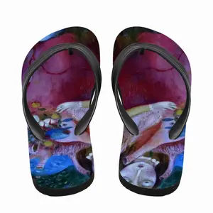 Men Guardian Of Heart Flip Flop Slippers