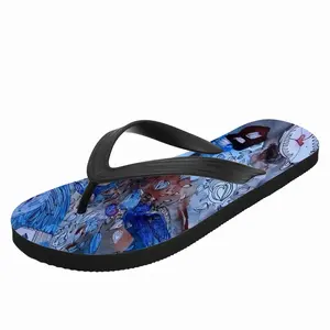 Men Village Poetry Flip Flop Slippers