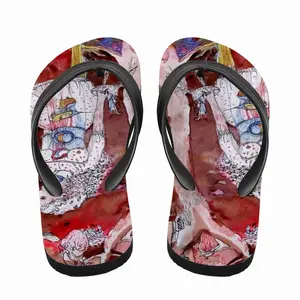 Men The Fruit- Drawing Ink Flip Flop Slippers