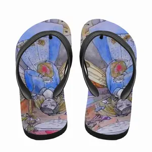 Men Heart Of Butterfly Flip Flop Slippers