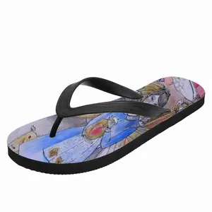 Men Heart Of Butterfly Flip Flop Slippers