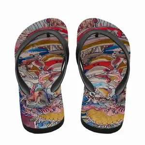 Men Angel Of The Forest - Drawing Flip Flop Slippers