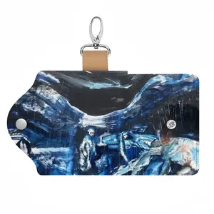 Rain Storm Leather Key Bag