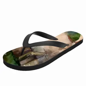 Men Watercolor - The Village Flip Flop Slippers