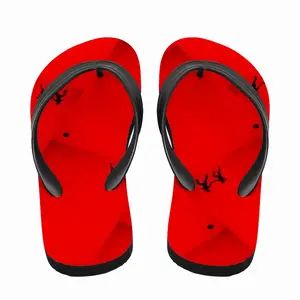 Men Deep Red (Decomposition) Flip Flop Slippers