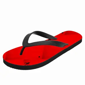 Men Deep Red (Decomposition) Flip Flop Slippers