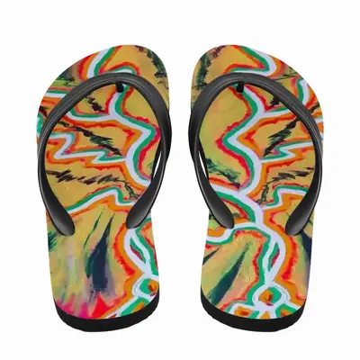 Men The Lighting Bolt Flip Flop Slippers