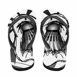 Men Shuttlecock Flip Flop Slippers