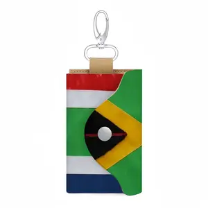 Pubic Flag South Africa Leather Key Bag