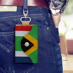 Pubic Flag South Africa Leather Key Bag