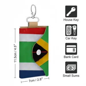 Pubic Flag South Africa Leather Key Bag