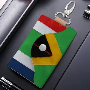 Pubic Flag South Africa Leather Key Bag