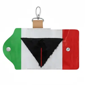 Pubic Flag Italy Leather Key Bag