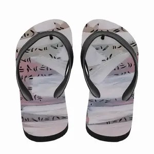 Men Watercolor B Flip Flop Slippers