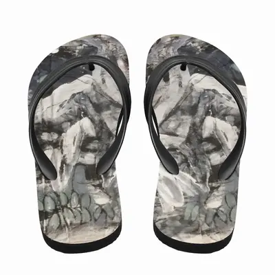 Men Horse Tree Flip Flop Slippers