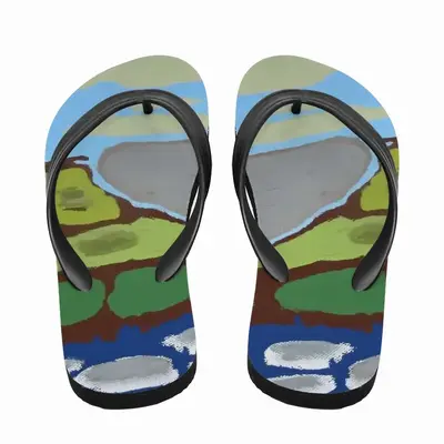 Men Go Through It Flip Flop Slippers