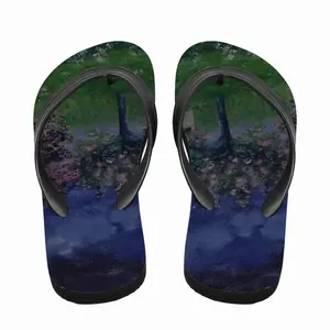 Men Memory Of A Village Of Long Ago Flip Flop Slippers