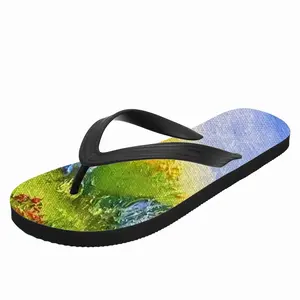 Men Field Along The Roadside Flip Flop Slippers