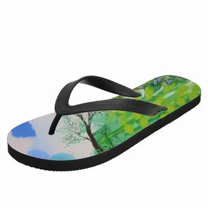 Men Thoughts And Things Flip Flop Slippers