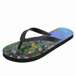 Men Waiting For Rain Flip Flop Slippers