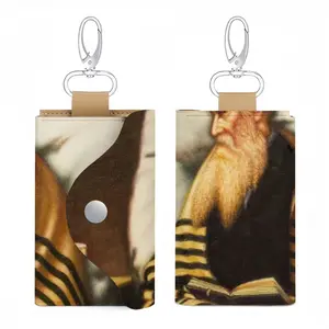 Rabbi From Galicia Leather Key Bag