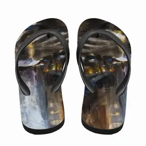 Men Ny City Lights Flip Flop Slippers