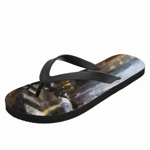 Men Ny City Lights Flip Flop Slippers