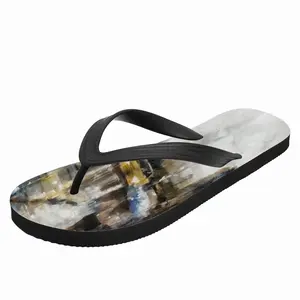 Men Rain Over City Flip Flop Slippers