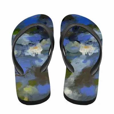 Men Water Lilies Flip Flop Slippers