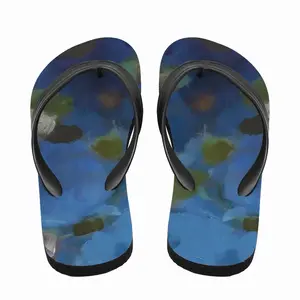 Men Water Lilies 2 Flip Flop Slippers