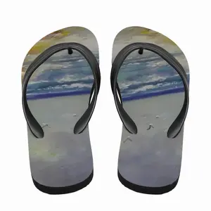 Men Resting On The Beach Flip Flop Slippers