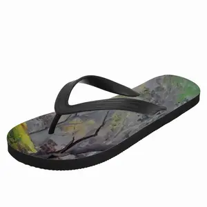 Men Misty Trees Flip Flop Slippers