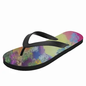 Men Blue And Violet Flip Flop Slippers