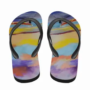 Men Sunset Boat Flip Flop Slippers